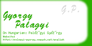 gyorgy palagyi business card